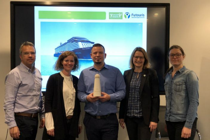 Die Übergabe der EcoTrophea 2017 für das MeinSchiff 4 Projekt