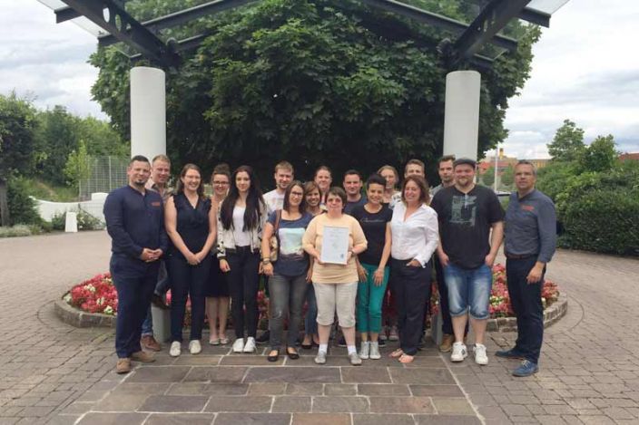 Das ganze Team nach erfolgreichem Ende des Workshops