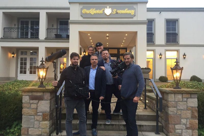 Das Filmteam im Sternerestaurant