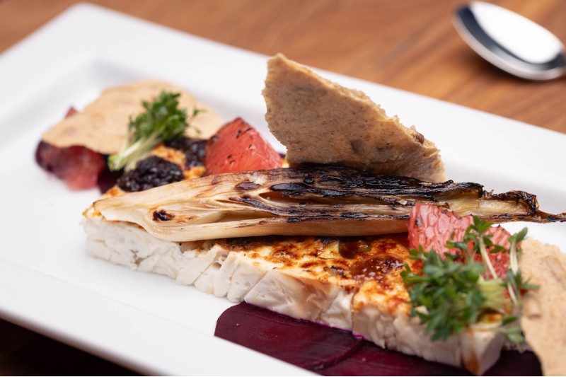 Port Culinar Schleswig – Ziegenkäse mit Nougat Gourmetgericht Variante im Restaurant Pionierhafen